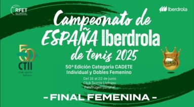 EN DIRECTO | Campeonato de España Iberdrola de Tenis Cadete 2025 - Final Femenina