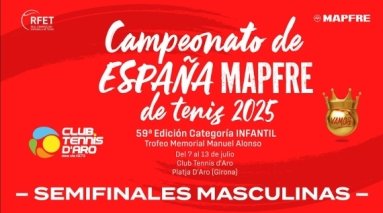 Campeonato de Espaa MAPFRE Tenis Infantil 2025 - Semifinales Masculinas
