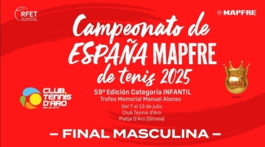 Campeonato de Espaa MAPFRE Tenis Infantil 2025 - Final Masculina